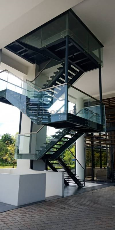 Metal Railing and Spiral Staircase 2