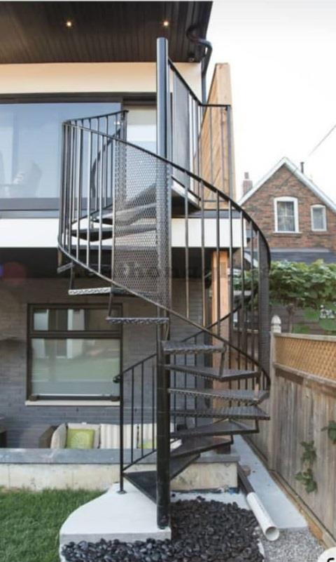 Metal Railing and Spiral Staircase 120