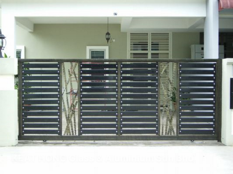 Mild Steel Gate With Aluminium 1