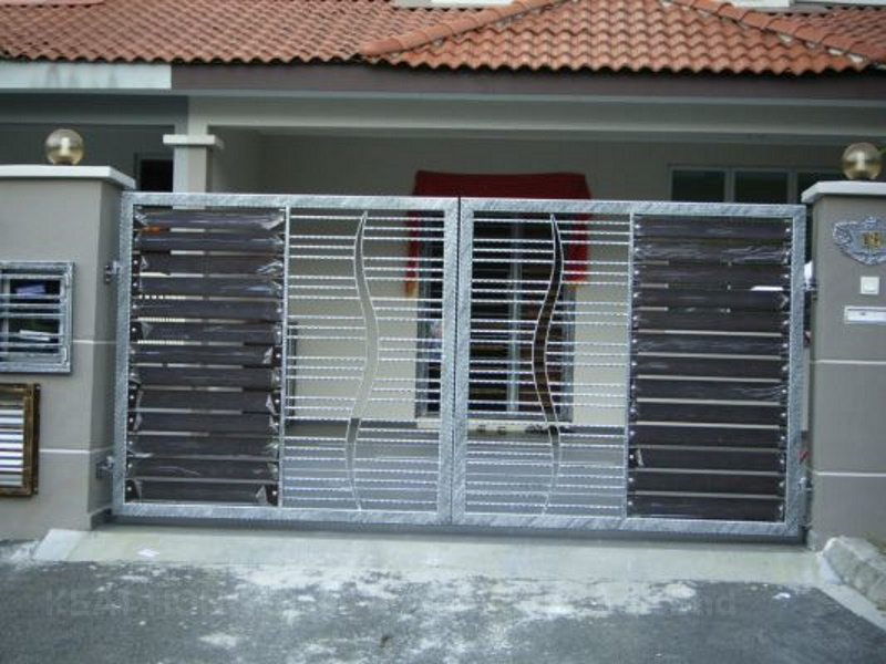 Mild Steel Gate With Aluminium 3