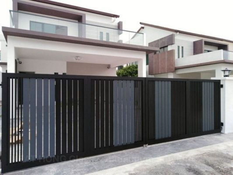 Mild Steel Gate With Aluminium 5