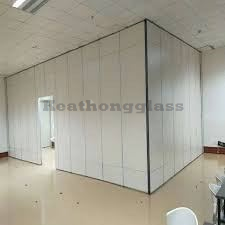 High Quality Acoustic Sliding Office Glass Partition Wall 5