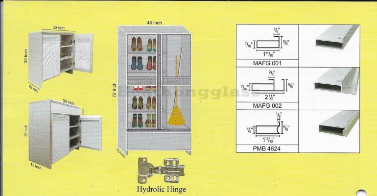 Aluminium Shoe Cabinet 15