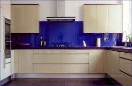 Painted Glass Backsplash and Table Glass 2