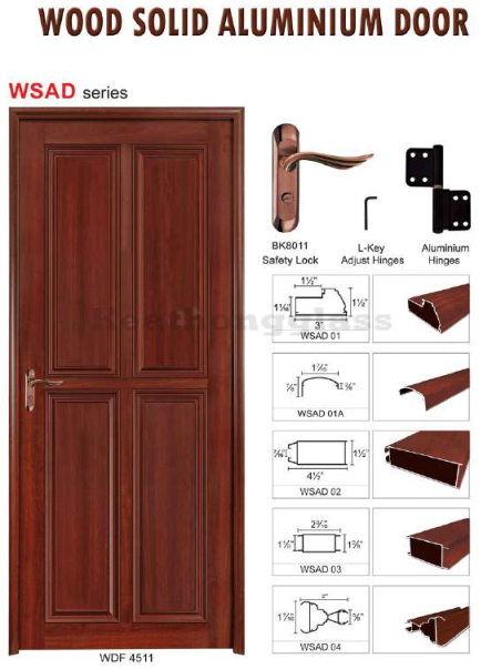 Wooden Solid Aluminium Door