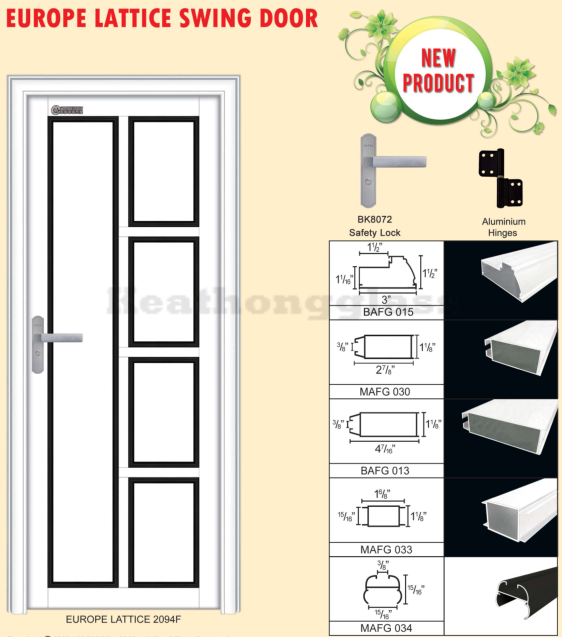 Europe Lattice Swing Door