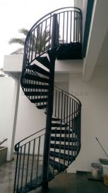 Metal Railing and Spiral Staircase 32