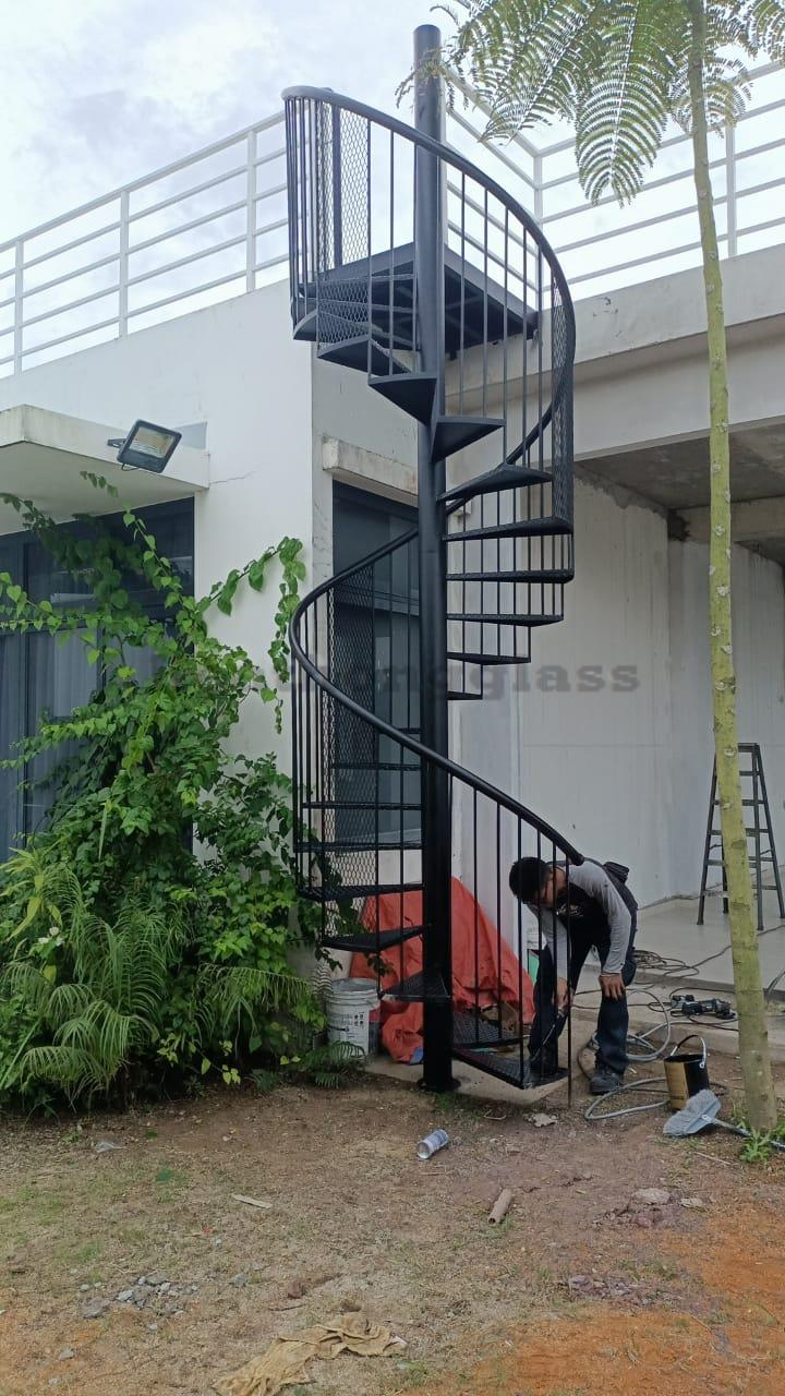 Metal Railing and Spiral Staircase 123